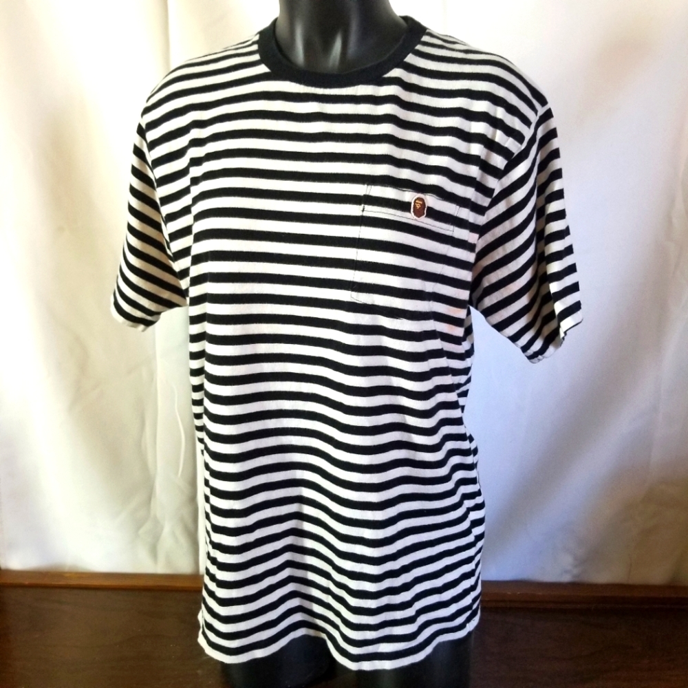 A Bathing Ape Striped Tee